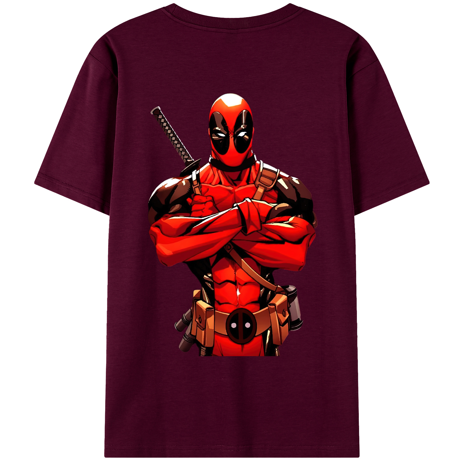 （画像用） Deadpool デッドプール レディース半袖Tシャツ(バックプリント)
